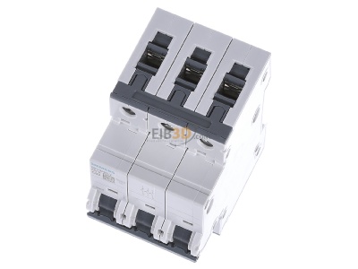 View up front Siemens Indus.Sector 5SY4363-7 Miniature circuit breaker 3-p C63A 
