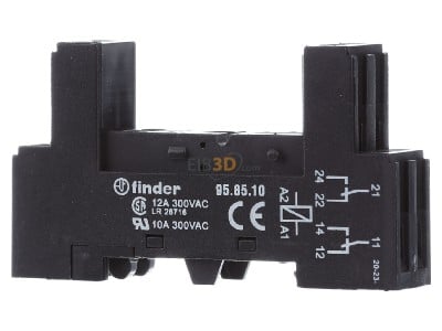 Front view Finder 95.85.10 Relay socket 8-pin 
