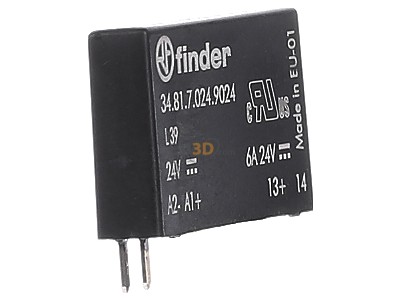 View on the left Finder 34.81.7.024.9024 Optocoupler 2A 

