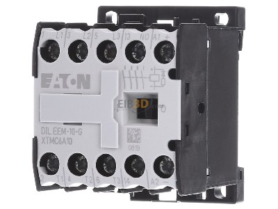 Frontansicht Eaton DILEEM-10-G(24VDC) Leistungsschtz AC-3/400V:3kW 3p DC 