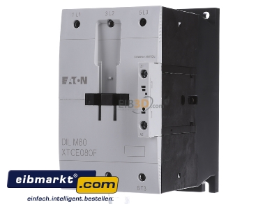 Front view Eaton (Moeller) DILM80(230V50HZ) Magnet contactor 80A 230VAC
