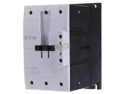 Front view Eaton DILM115(RDC24) Magnet contactor 115A 24...27VDC 
