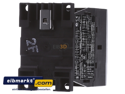 Back view Eaton (Moeller) DILM15-10(230V50HZ) Magnet contactor 15A 230VAC
