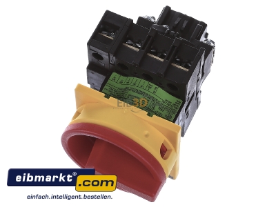 View up front Eaton (Moeller) P1-32/EA/SVB/N Off-load switch 4-p 32A
