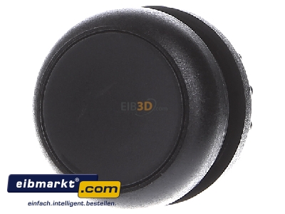 Frontansicht Eaton (Moeller) 216591 Drucktaste flach,schwarz M22S-D-S