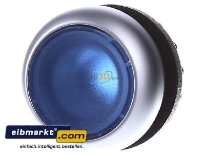 Frontansicht Eaton (Moeller) M22-DL-B Leuchtdrucktaste flach,blau,blanko 