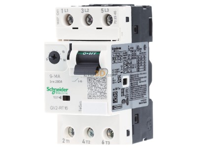 Front view Schneider Electric GV2RT16 Motor protection circuit-breaker 14A 
