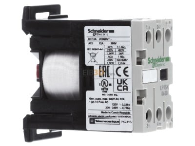 View on the left Schneider Electric LP1SK0600BD Magnet contactor 6A 24VDC 
