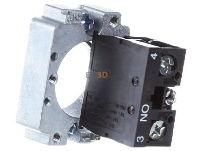 Front view Schneider Electric ZB2BZ101 Auxiliary contact block 1 NO/0 NC 
