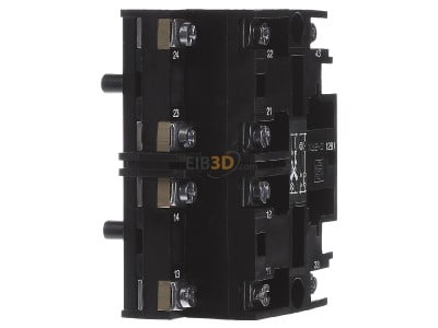 View on the right Schneider Electric XESD1281 Auxiliary contact block 1 NO/0 NC 
