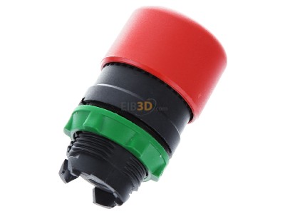 Top rear view Schneider Electric ZB5AC44 Mushroom-button actuator red IP66 
