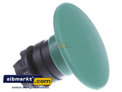 View on the left Schneider Electric ZB5AR3 Mushroom-button actuator green IP66
