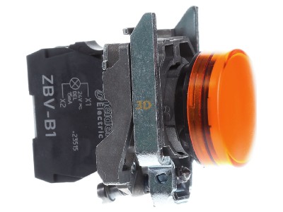 View on the left Schneider Electric XB4BVB5 Indicator light orange 24VAC/DC 
