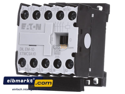 Front view Eaton (Moeller) DILEM-10(230V50/60HZ Magnet contactor 8,8A 230VAC - 
