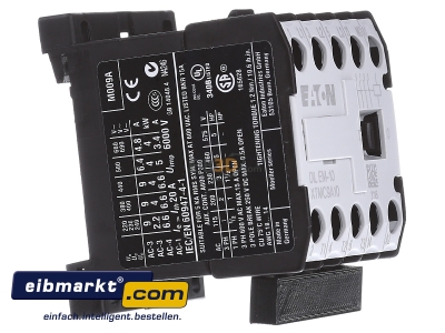 View on the left Eaton (Moeller) DILEM-10(230V50/60HZ Magnet contactor 8,8A 230VAC - 
