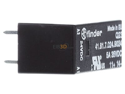 View on the left Finder 41.81.7.024.9024 Optocoupler 5A 
