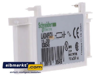 View on the left Schneider Electric LAD4RCU Surge voltage protection 110...240VAC - 
