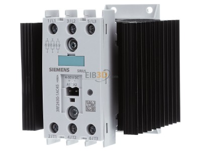 Front view Siemens 3RF2430-1AC45 Solid state relay 30A 3-pole 
