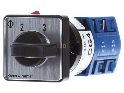 Frontansicht Kraus & Naimer CG4 A230-600 FS2 Stufenschalter ohne 0-Stellung,1pol 