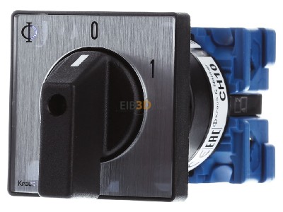 Front view Kraus & Naimer CH10 A201-600 FT2 Off-load switch 2-p 20A 
