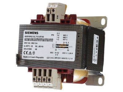Frontansicht Siemens 4AM4042-5LT10-0FA0 Trafo 1-Ph. 0,25/0,85pri(V)660 