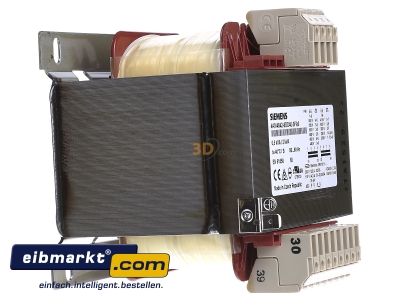 View on the left Siemens Indus.Sector 4AM4842-8DD40-0FA0 One-phase transformer 550V/230V 500VA - 
