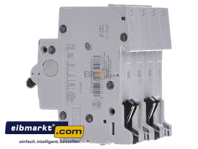 View on the right ABB Stotz S&J 2CDS253103R0204 Miniature circuit breaker 4-p C20A
