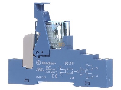 Front view Finder 48.72.7.024.0050 Switching relay DC 24V 8A 
