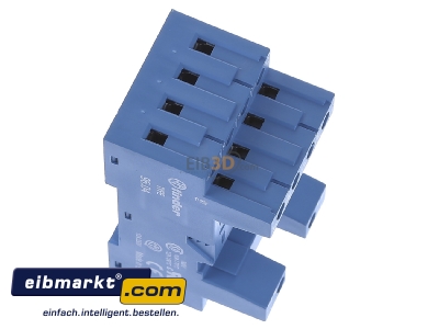 View top left Finder 96.04 Relay socket 14-pin
