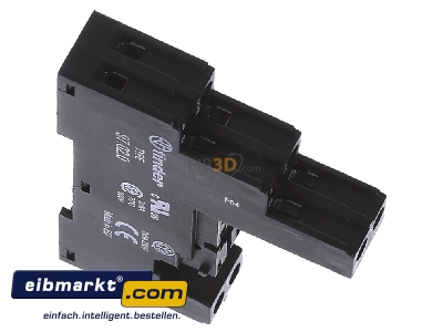 View top left Finder 97.02.0 Relay socket 8-pin
