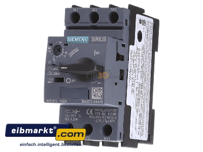 Front view Siemens Indus.Sector 3RV2011-4AA10 Motor protective circuit-breaker 16A 
