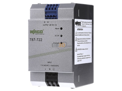 Front view WAGO 787-722 DC-power supply 85...264V/22...28V 
