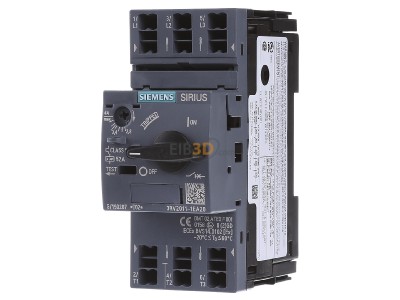 Front view Siemens 3RV2011-1EA20 Motor protection circuit-breaker 4A 
