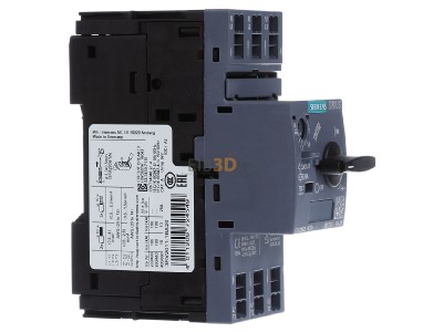 View on the left Siemens 3RV2011-1BA20 Motor protection circuit-breaker 2A 
