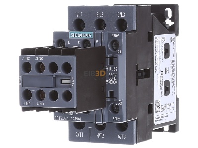 Frontansicht Siemens 3RT2024-1AP04 Schtz 230VAC 5,5kW/400V 3p 