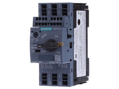 Frontansicht Siemens 3RV2011-0HA25 Leistungsschalter Motor 0,55-0,8A S00 