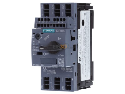 Front view Siemens 3RV2011-1FA25 Motor protection circuit-breaker 5A 
