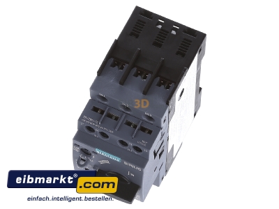 View up front Siemens Indus.Sector 3RV2011-1GA15 Motor protective circuit-breaker 6,3A 
