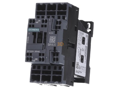 Frontansicht Siemens 3RT2028-2BB40 Schtz 18,5KW 1S+1 3p.S0 