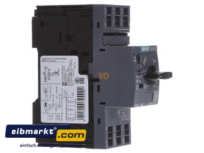 View on the left Siemens Indus.Sector 3RV2011-1CA20 Motor protective circuit-breaker 2,5A
