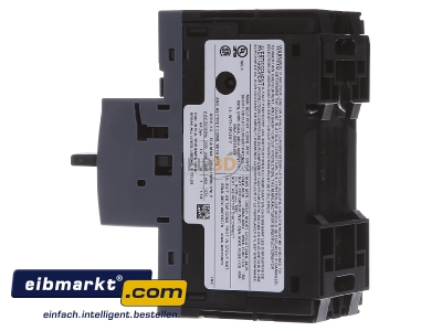 View on the right Siemens Indus.Sector 3RV2011-1CA20 Motor protective circuit-breaker 2,5A
