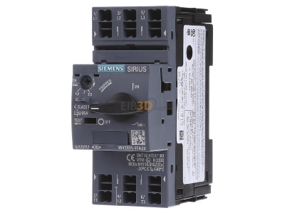 Front view Siemens 3RV2011-1FA20 Motor protective circuit-breaker 5A 
