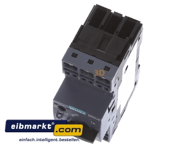 View up front Siemens Indus.Sector 3RV2021-4BA20 Motor protective circuit-breaker 20A
