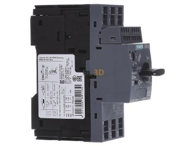 View on the left Siemens 3RV2011-1BA25 Motor protection circuit-breaker 2A 
