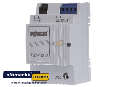 Frontansicht WAGO Kontakttechnik 787-1002 Stromversorgung 24V 1,3A primr geta 