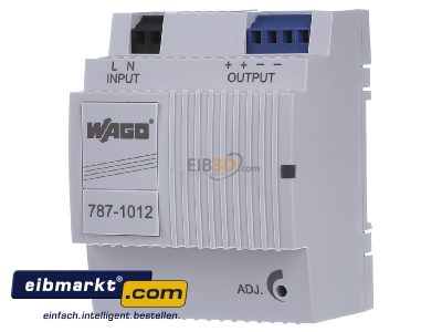 Frontansicht WAGO Kontakttechnik 787-1012 Stromversorgung 24V 2,5A primr geta 