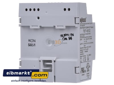 Back view WAGO Kontakttechnik 787-1012 DC-power supply 85...264V/24V
