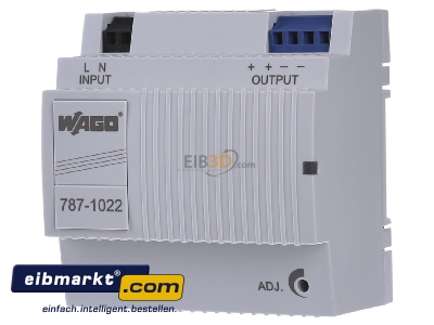 Frontansicht WAGO Kontakttechnik 787-1022 Stromversorgung 24V 4A primr getakt 