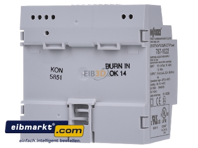 Back view WAGO Kontakttechnik 787-1022 DC-power supply 85...264V/24V
