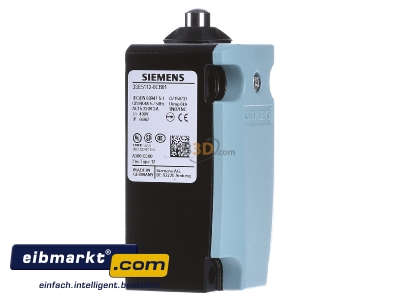 View on the left Siemens Indus.Sector 3SE5112-0CB01 Plunger switch IP66/IP67 - 
